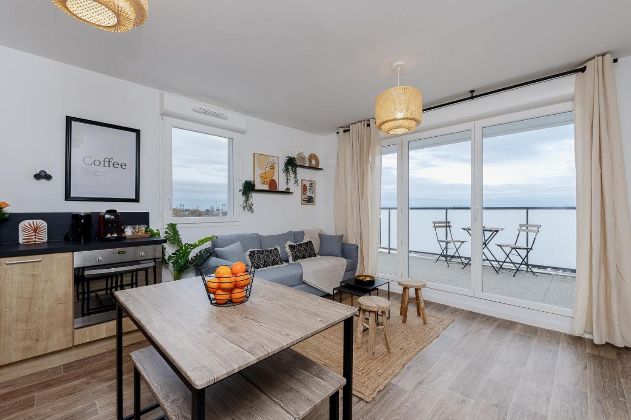 Le Panorama - Chaleureux Et Cosy - Proche Bordeaux Lägenhet Lormont Exteriör bild